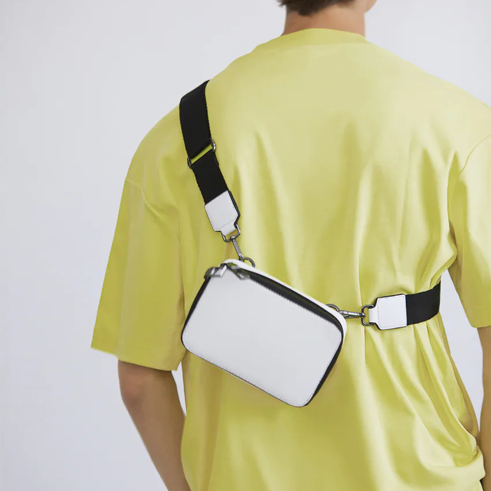 Zara Men's Textured Mini Crossbody Bag